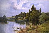 A Reach at the Thames Above Goring by Alfred de Breanski